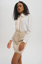 Ruffle Front Blouse by Lele de Baltzac