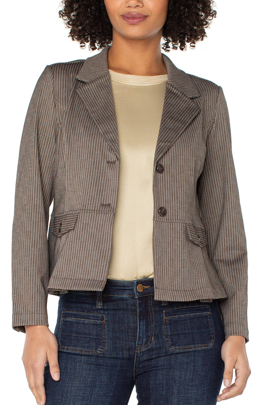 Striped Blazer by Liverpool Blazer Liverpool Camel
