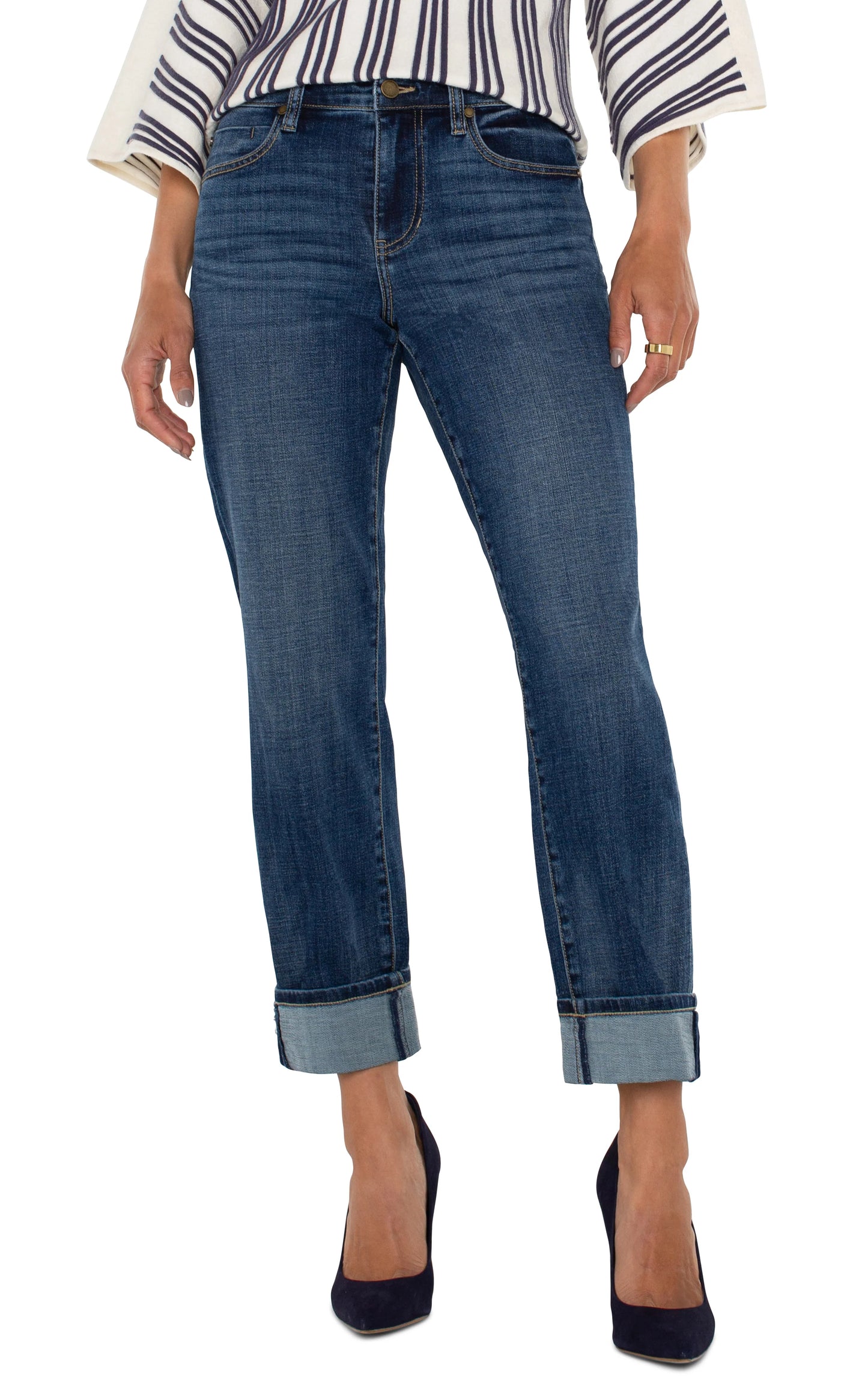 Girlfriend Marley Cuffed Denim by Liverpool Denims Liverpool