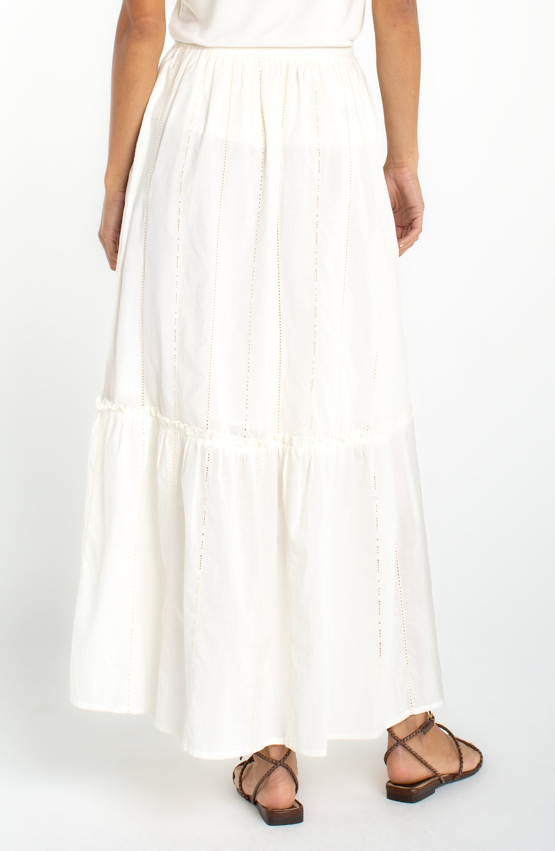 Embroidered Maxi Skirt by Liverpool Maxi Skirt Liverpool