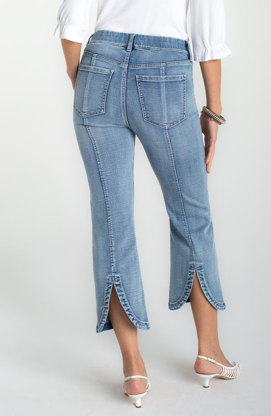 Gia Glider Crop w Tulip Hem by Liverpool Denims Liverpool