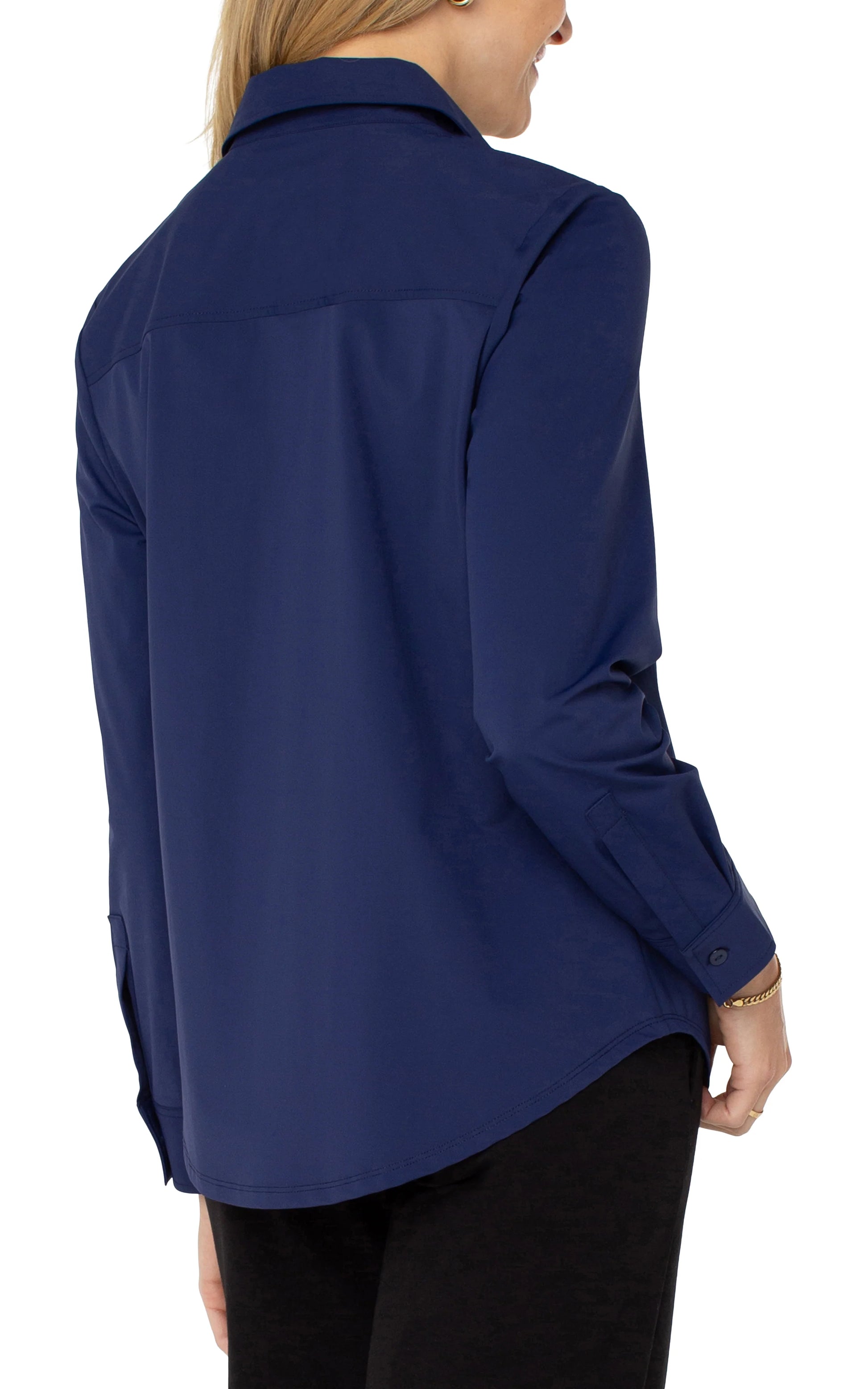 V-Neck Blouse by Liverpool Blouse b.young