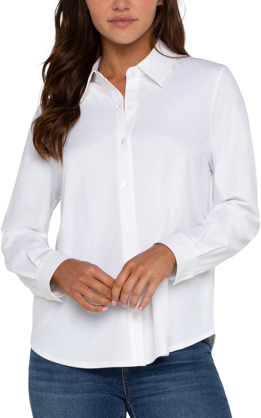 Button Front Blouse by Liverpool Blouse Liverpool
