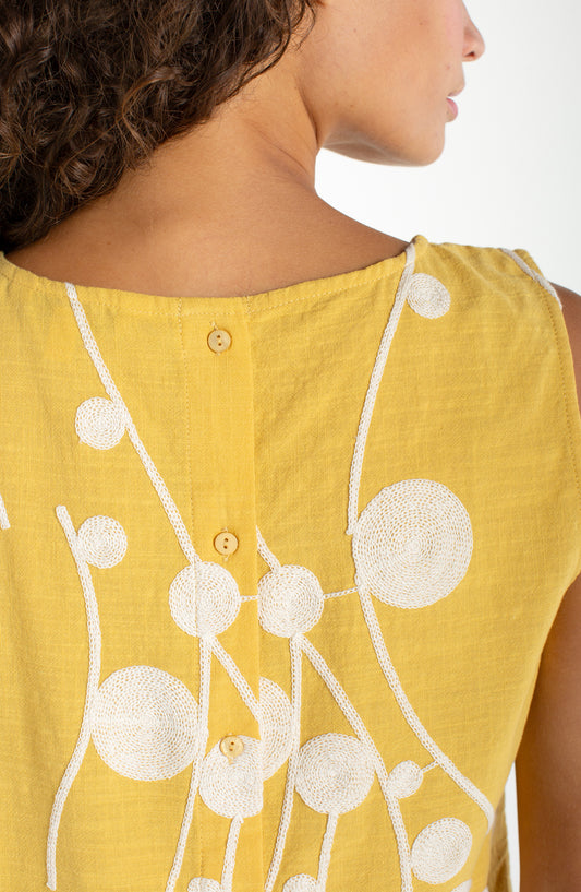 Sleeveless Button Back Top by Liverpool