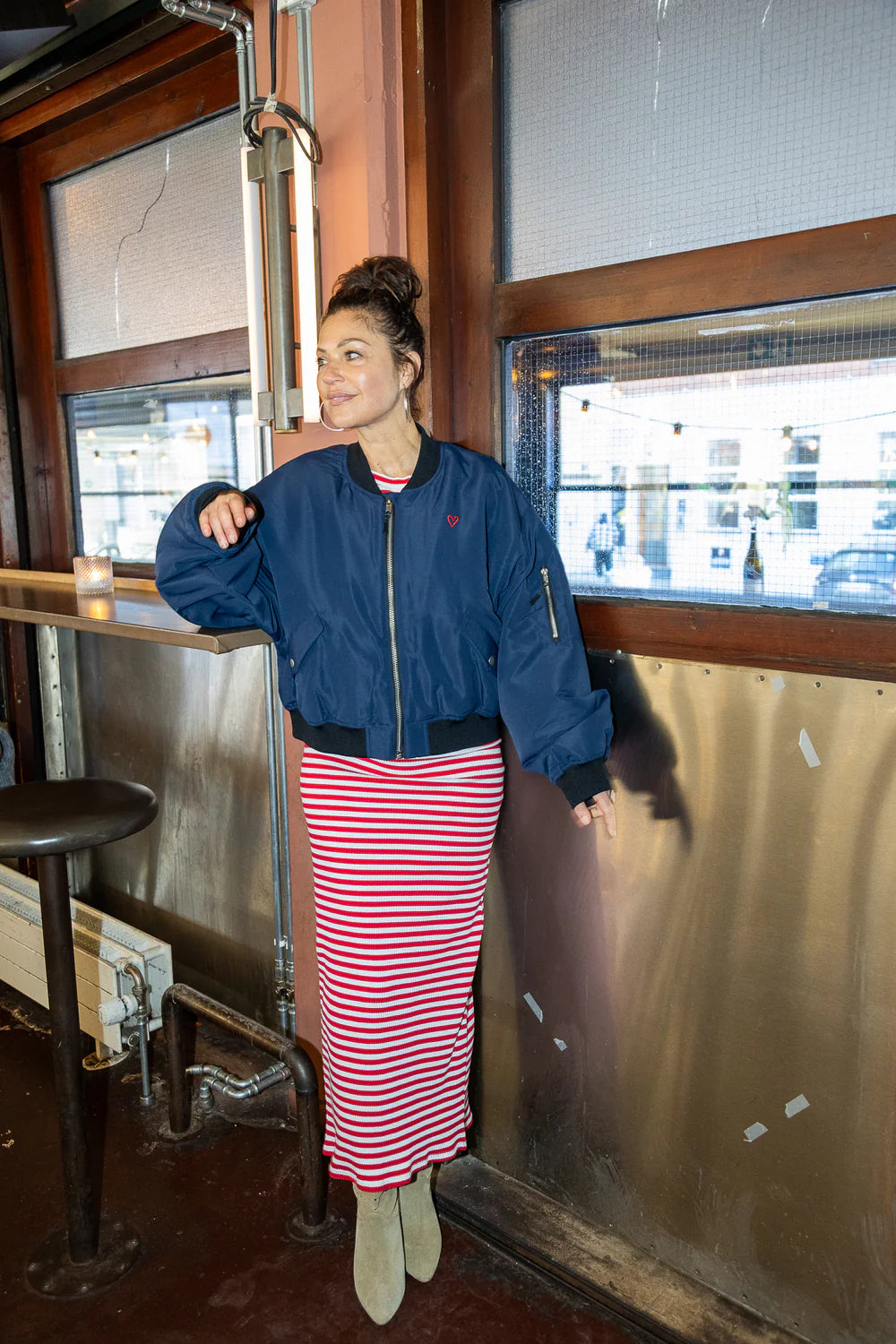 Liw Bomber Jacket by Lollys Laundry Jackets & Blazers Lollys Laundry