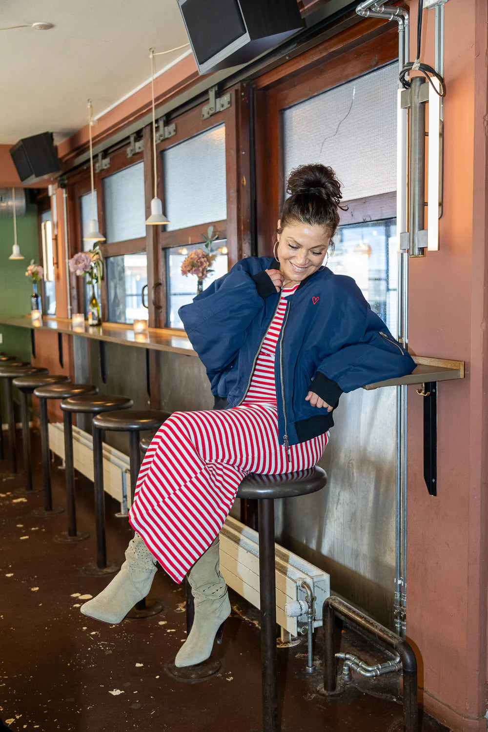Liw Bomber Jacket by Lollys Laundry Jackets & Blazers Lollys Laundry