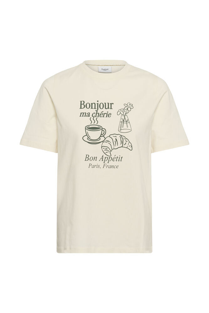 Tachell Bonjour graphic T-shirt by Saint Tropez