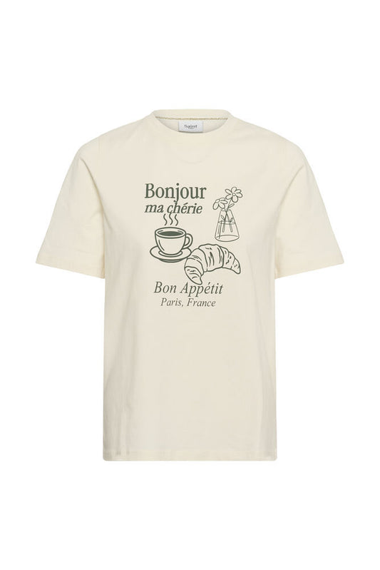 Tachell Bonjour graphic T-shirt by Saint Tropez
