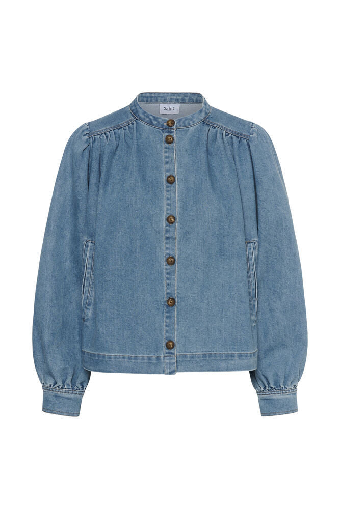Saint Tropez Tera Shirt in Medium blue denim