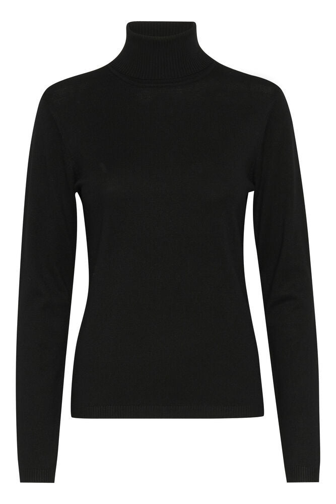 Annemarie black rollneck pullover by Culture