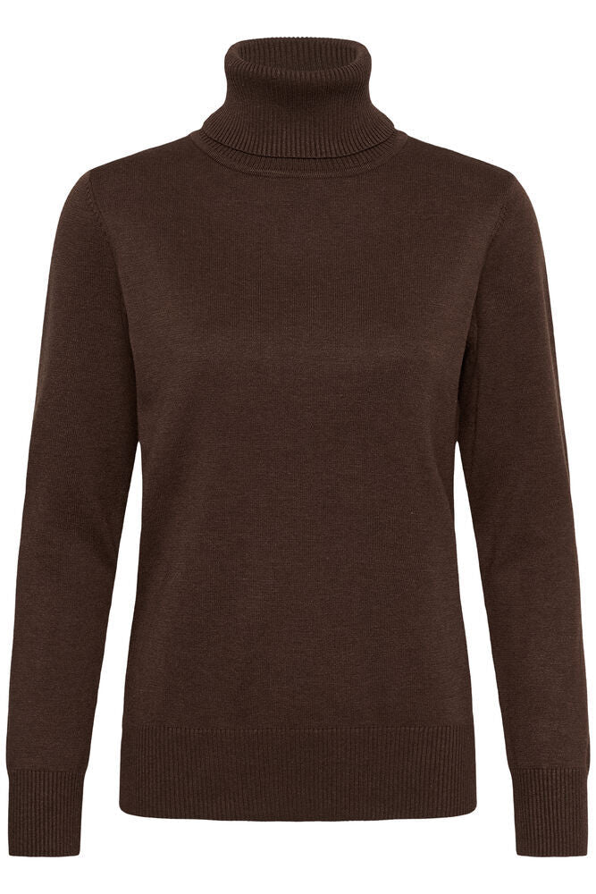 Mila Rollneck Pullover in Bracken Melange by Saint Tropez