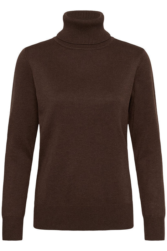 Mila Rollneck Pullover in Bracken Melange by Saint Tropez