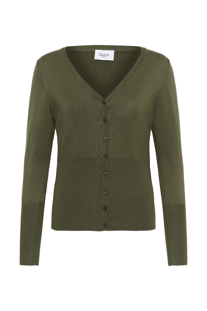 Mila Cardigan in Four Leaf Clover Melange by Saint Tropez