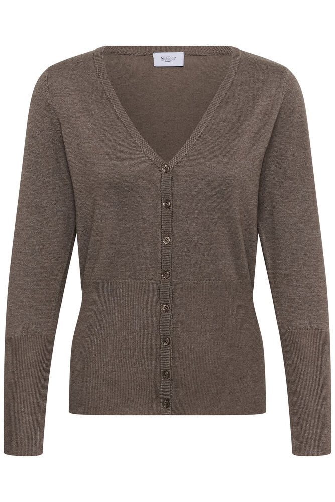 Mila Cardigan in Mink Melange by Saint Tropez