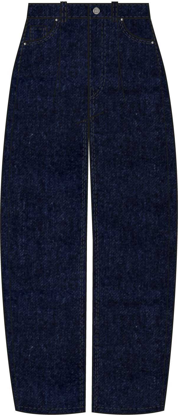 Soaked in Luxury Sabino Relaxed Dark Blue Jeans in Dark Blue Denim