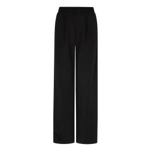 Modal Pleated Trousers by EsQualo in Black | Maison Khloe