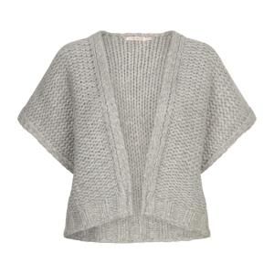 Knit Gilet Cardigan by EsQualo in Light Grey | Maison Khloe