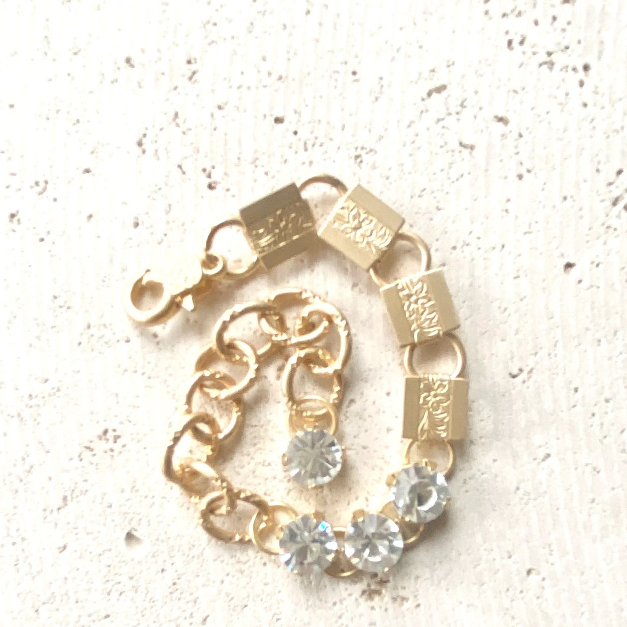Crystal Gold Bracelet by VB&CO Jewelry VB&CO DESIGNS HANDMADE JEWELRY