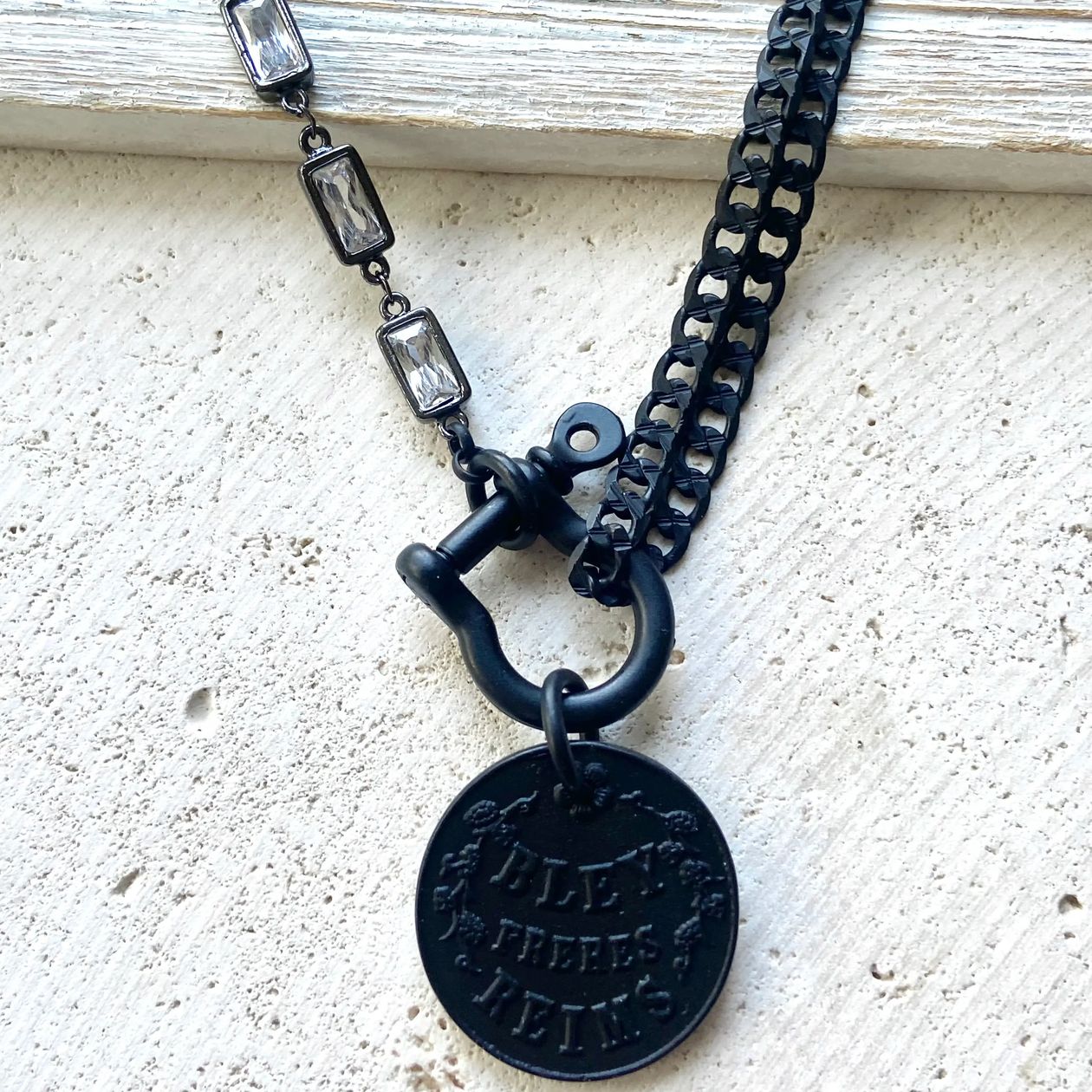 Coin Shackle Necklace by VB&CO Jewelry VB&CO DESIGNS HANDMADE JEWELRY
