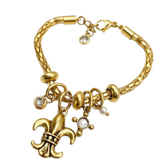 Fleur de lis Necklace by VB&CO Jewelry VB&CO DESIGNS HANDMADE JEWELRY