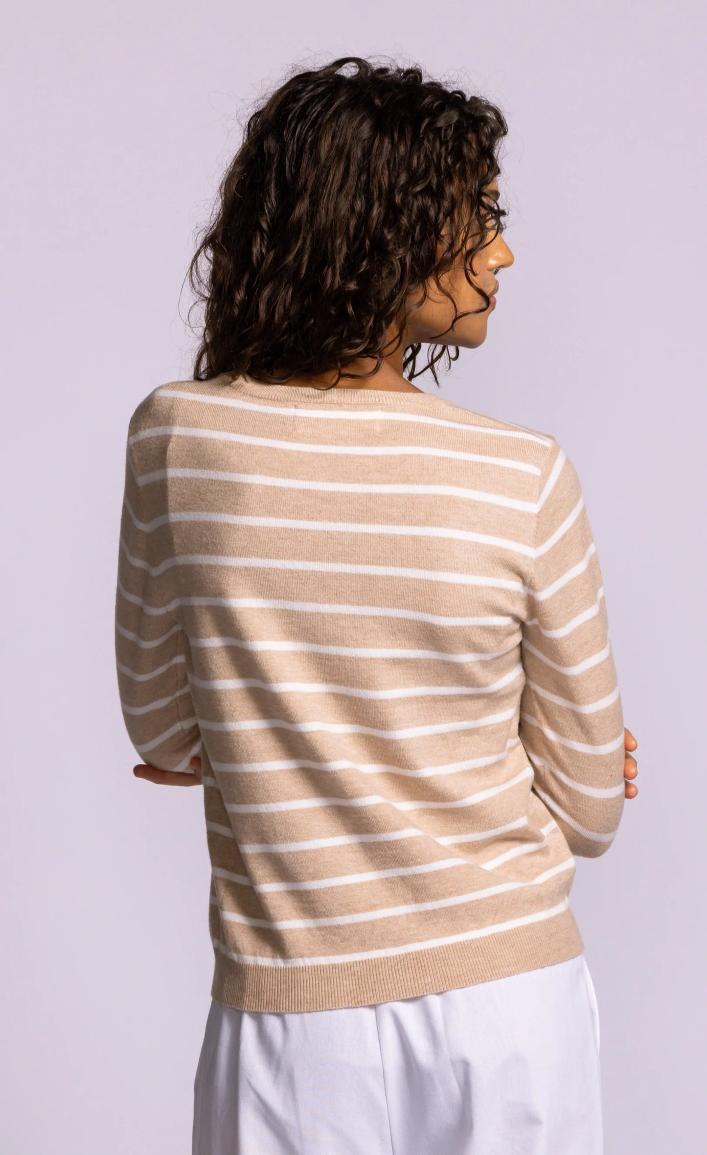 Armita Striped Knit by Pink Martini Knit Tops Pink Martini