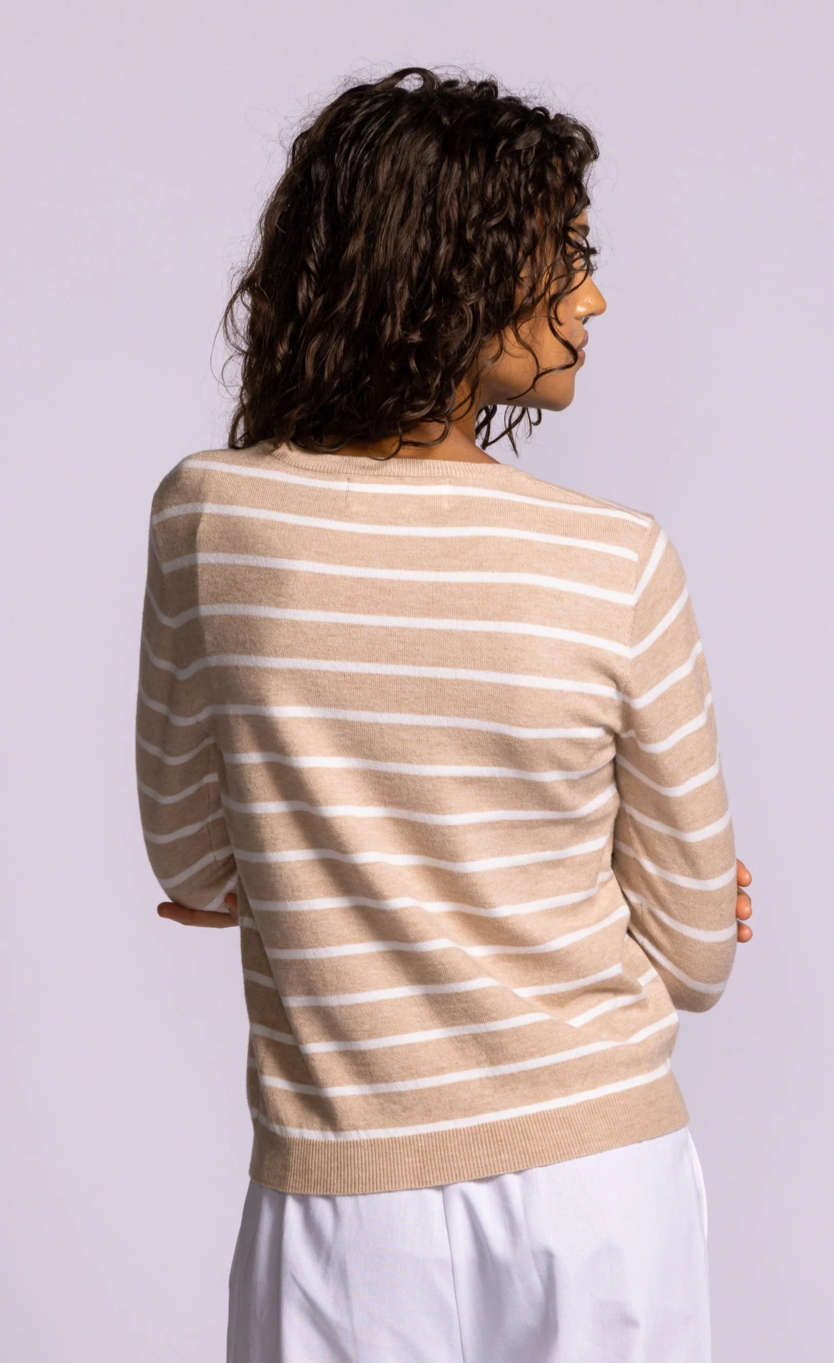 Armita Striped Knit by Pink Martini Knit Tops Pink Martini