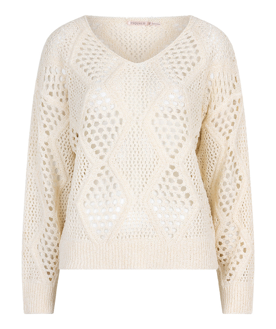 Open Knit Ajour Top by EsQualo