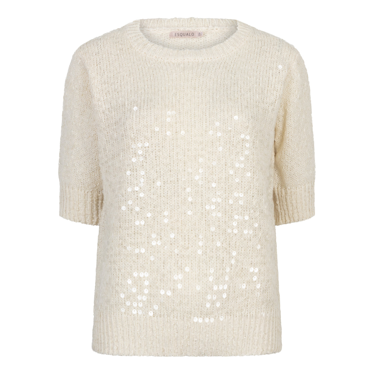 Sparkle T-shirt by EsQualo Tops EsQualo Natural