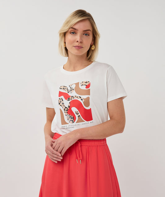 Printed Cotton T-shirt by Esqualo Tee Shirt EsQualo