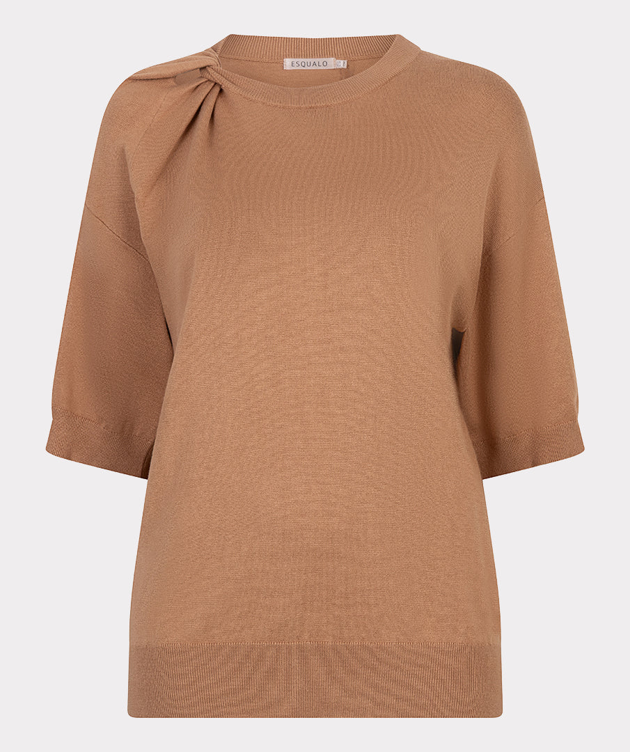 Twisted Knit T-shirt by EsQualo Tee Shirt EsQualo