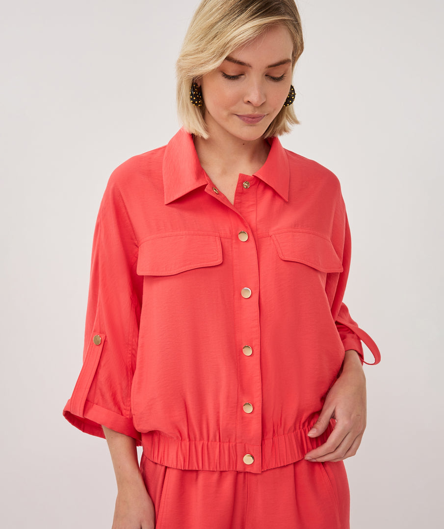 Blouse with 3/4 Sleeve by EsQualo Blouse EsQualo
