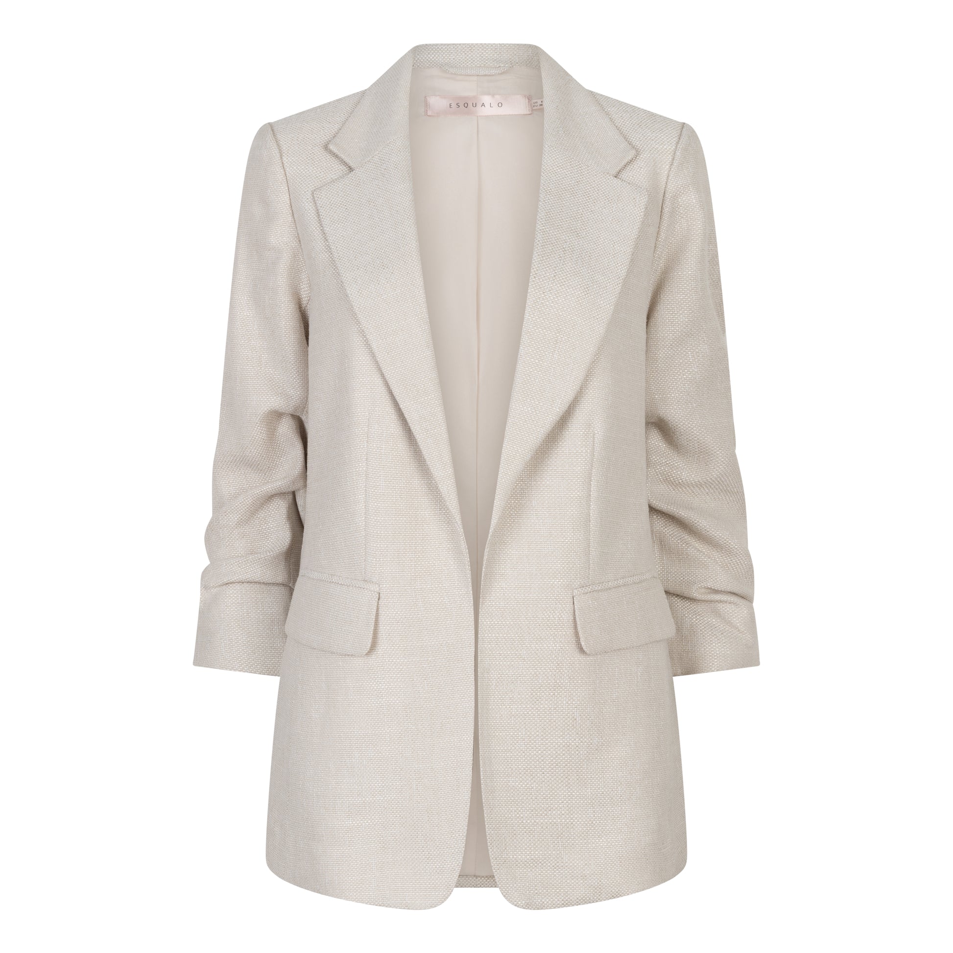 Linen Look Blazer by EsQualo Blazer EsQualo