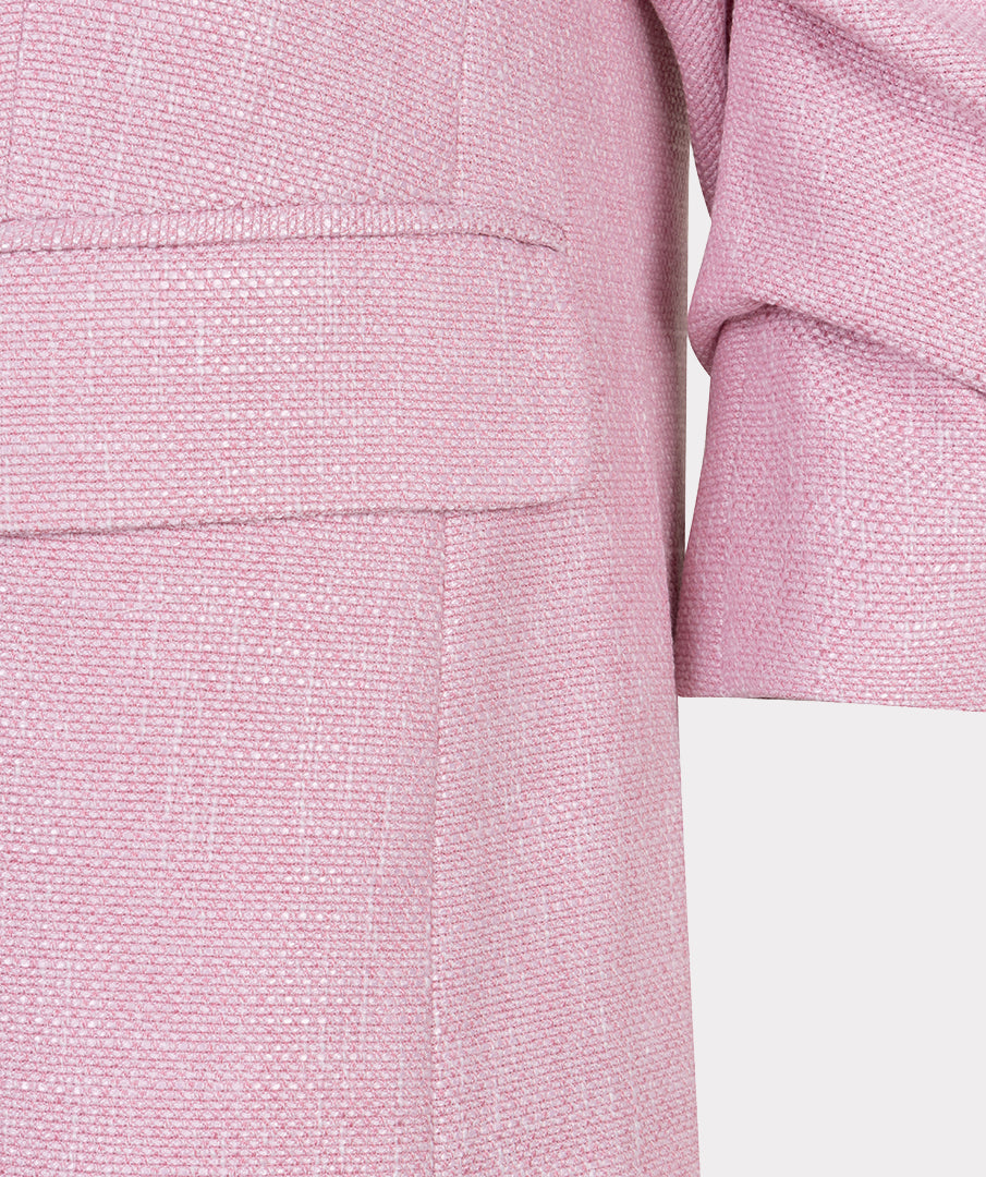 Linen Look Blazer by EsQualo Blazer EsQualo Rose