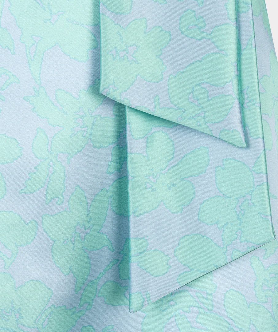 Printed Dress by EsQualo Dress EsQualo Blue