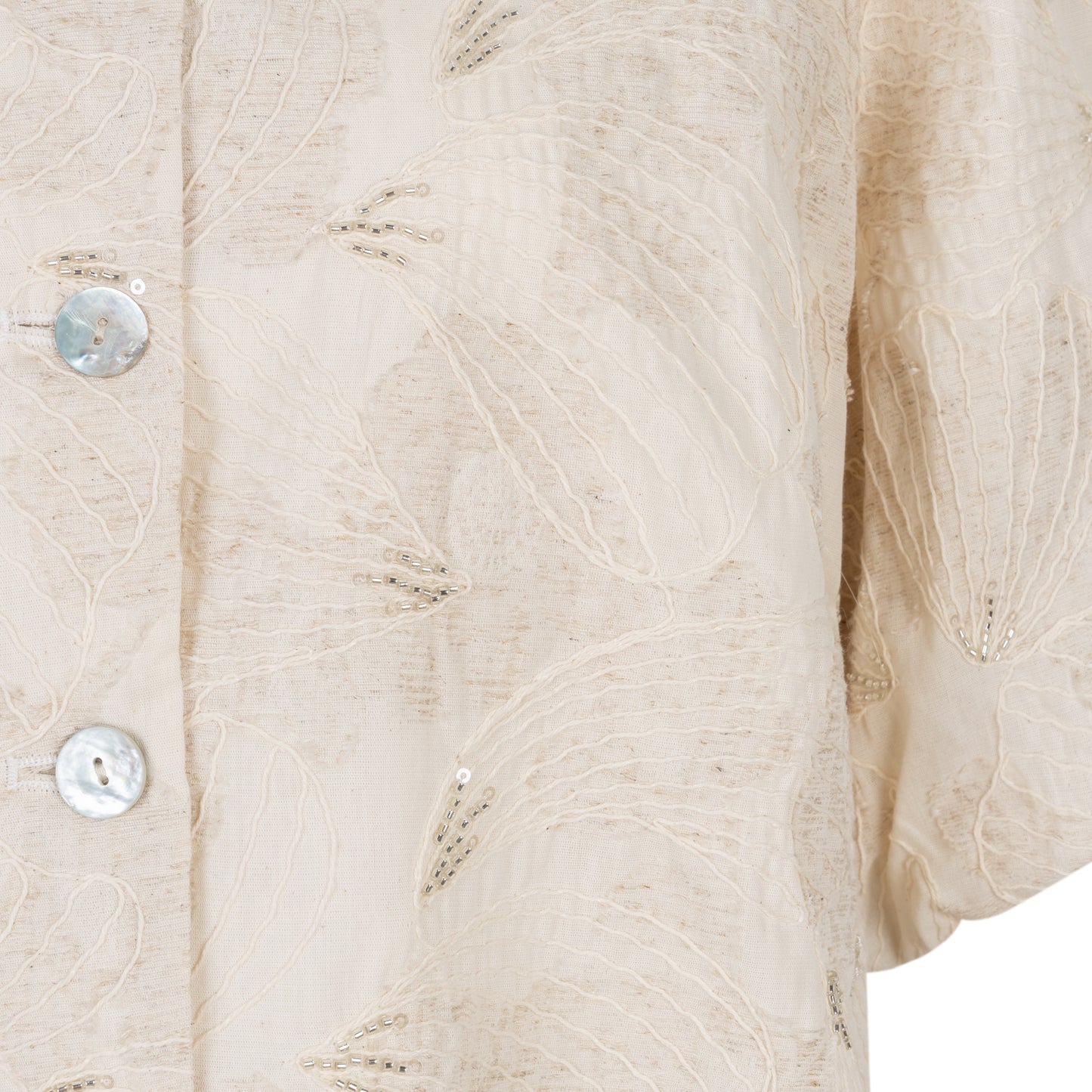 Short Sleeve Embellished Top by EsQualo Blouse EsQualo