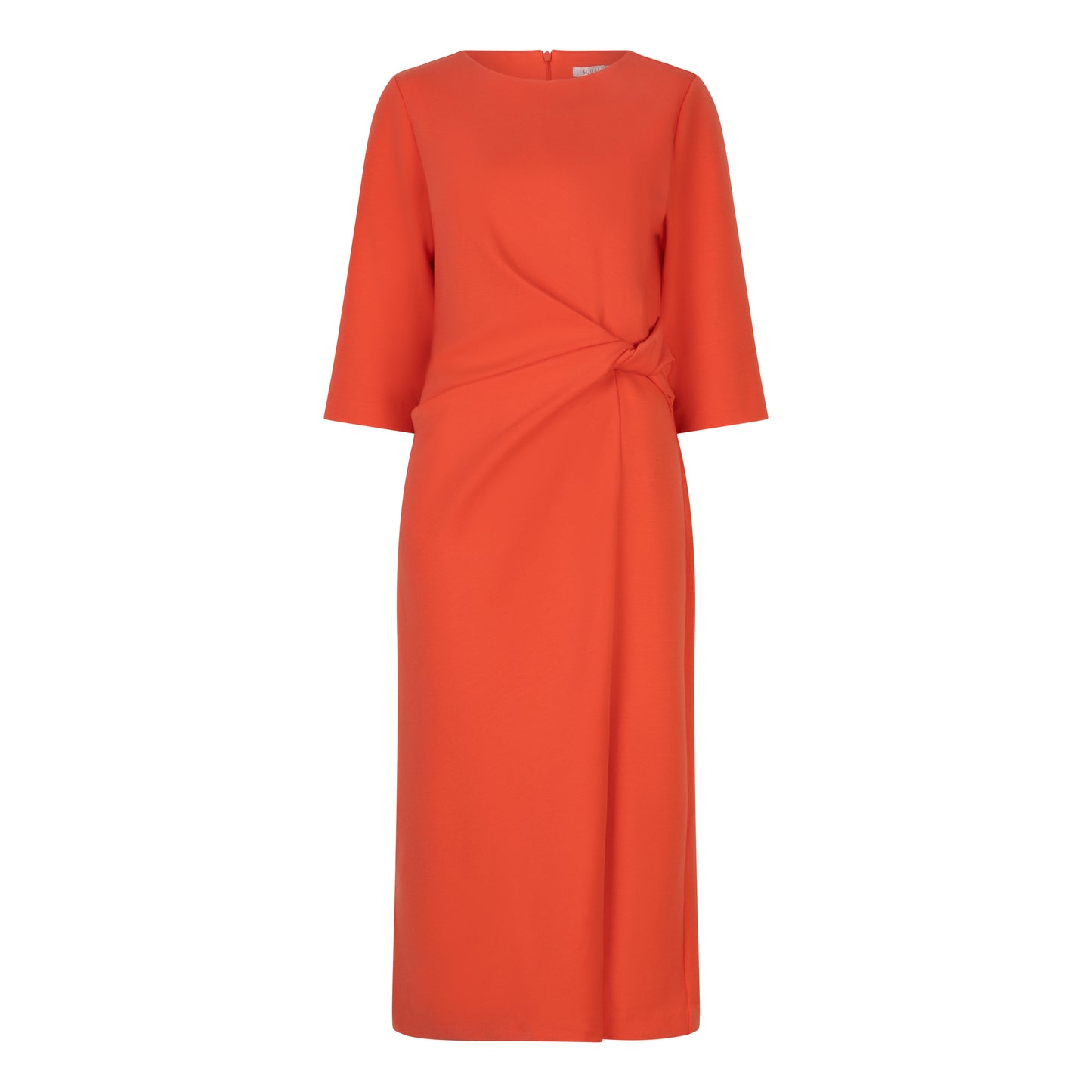 Red Faux Wrap Dress by Esqualo Occasion Wear EsQualo Red