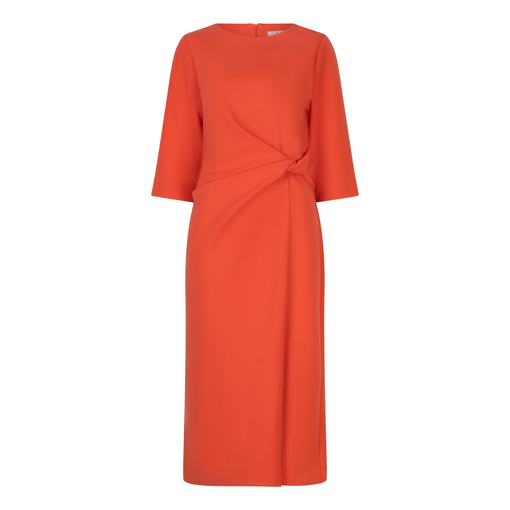 Red Faux Wrap Dress by Esqualo Occasion Wear EsQualo Red