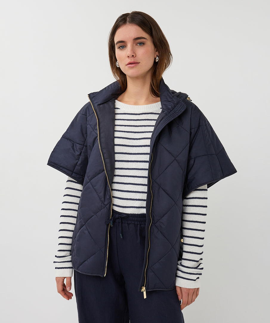 Short Sleeve Bodywarmer by EsQualo Jackets & Blazers EsQualo