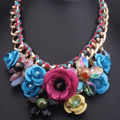 Flower Corsage Statement Piece by HoopLa