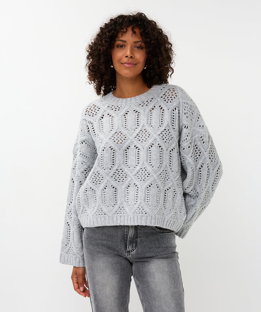 Boxy Cable Knit by EsQualo Knitwear EsQualo