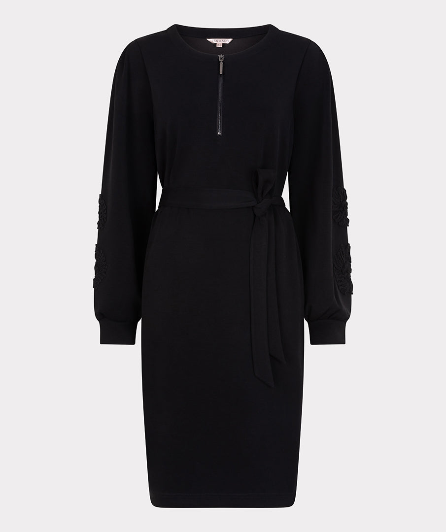 Modal Dress w Tie by EsQualo Dress EsQualo