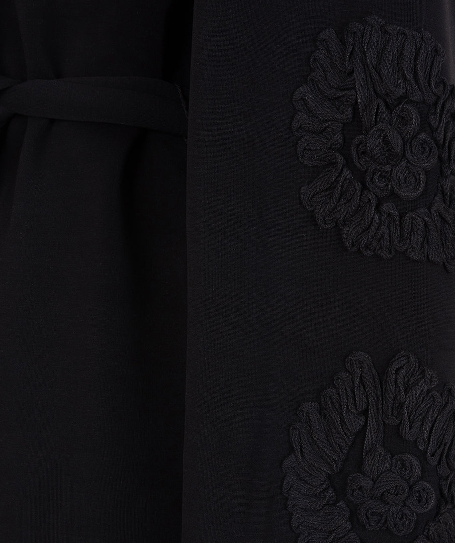 Modal Dress w Tie by EsQualo Dress EsQualo