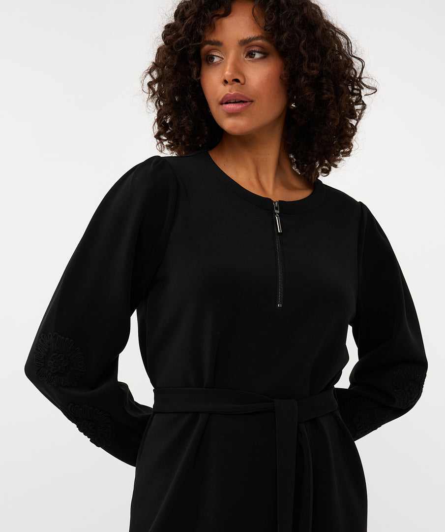 Modal Dress w Tie by EsQualo Dress EsQualo