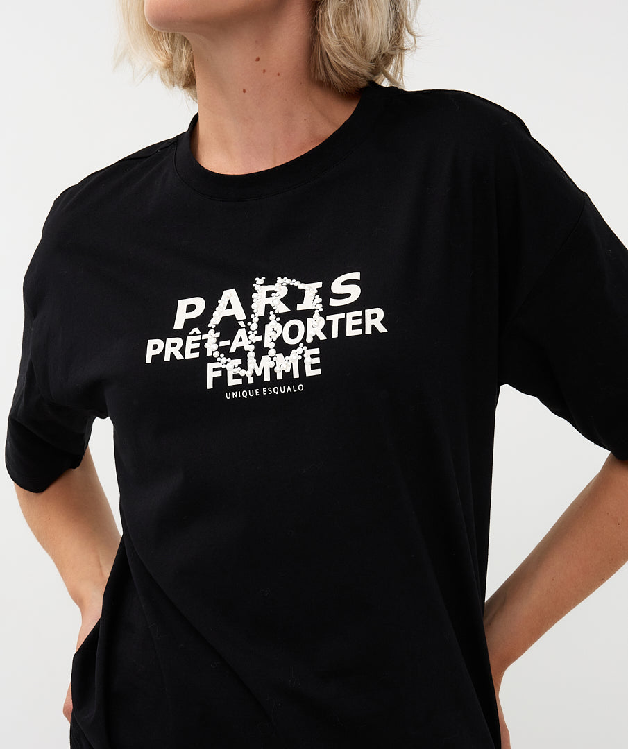Pret-A-Porter T-shirt by EsQualo EsQualo Black