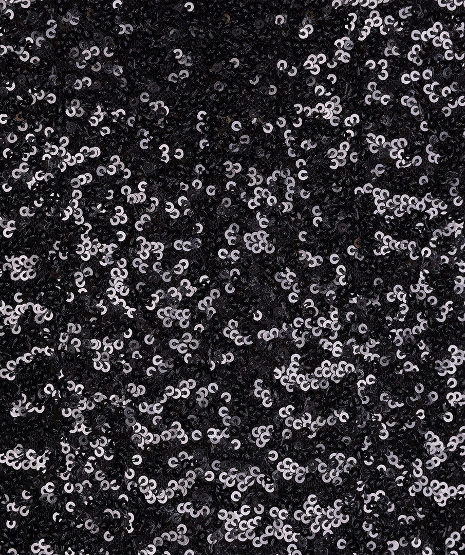 Sequin Sleeveless Dress by EsQualo Dress EsQualo Black