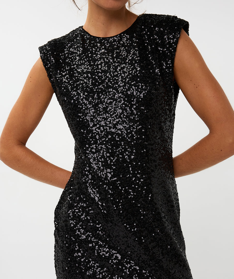 Sequin Sleeveless Dress by EsQualo Dress EsQualo
