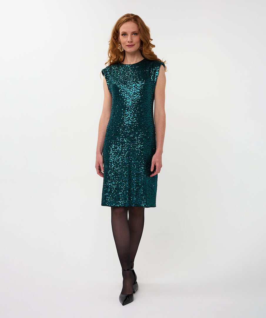 Sequin Sleeveless Dress by EsQualo Dress EsQualo