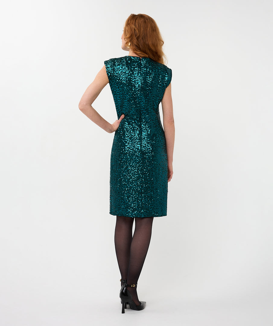 Sequin Sleeveless Dress by EsQualo Dress EsQualo