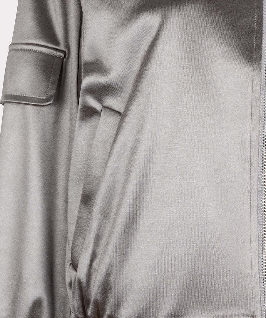 Metallic Look Jacket by Esqualo Sport Jacket EsQualo Metallic Silver