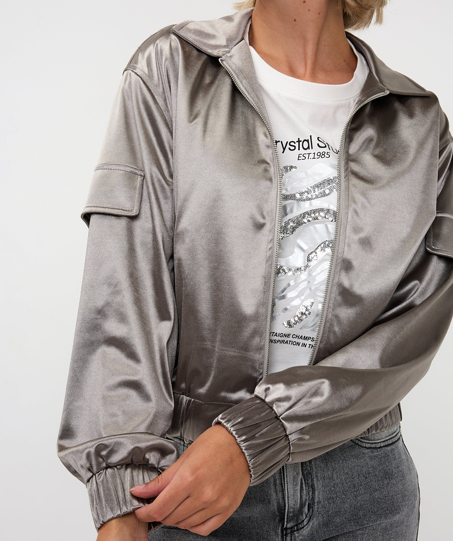 Metallic Look Jacket by Esqualo Sport Jacket EsQualo